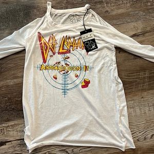 Chaser Def Leopard Long Sleeve top